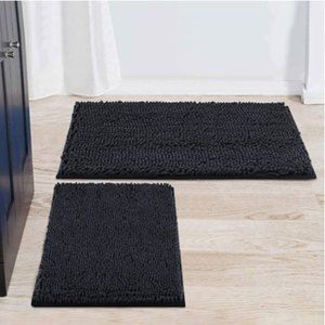 NEW! 2 Piece Chenille Bath Mat Set